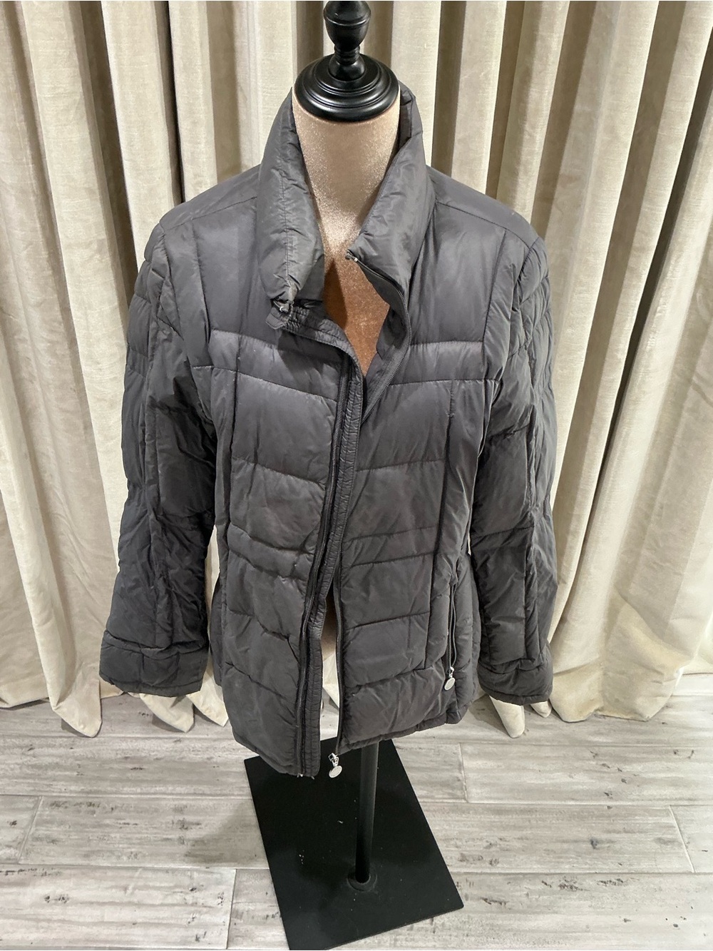 Calvin Klein Charcoal Quilted Puffer Jacket